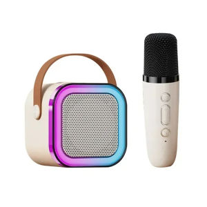 [JB READY STOCK] Wireless Karaoke Mini Portable Speaker Bluetooth with Mic Karaoke Speaker Home Party Outdoor Camping Entertainment Gift 蓝牙音箱 带麦克风 家庭KTV