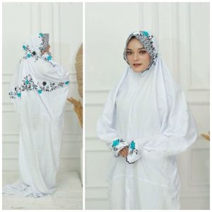 MUKENA RUKUH PANJANG TERUSAN LAJURAN DEWASA MOTIF BORDIR BUNGA MURAH | TELEKUNG SHOLAT PUTIH REMAJA SANTRI KATUN JEPANG | RUKOH MINANG JUMBO PUTIH BORDIL MERAMBAT BAYAR DITEMPAT/CODMUKENA RUKUH PANJANG TERUSAN LAJURAN DEWASA MOTIF BORDIR BUNGA MURAH | TEL