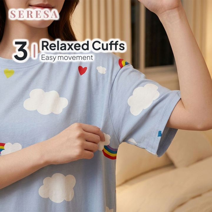 Nightdress%20Women%20Adults%20Baju%20Tidur%20Wanita%20Dress%20Plus%20Size%20Sleepwear%20Loose%20Comfortable%20Homewear%20Soft%20-%20Image%206