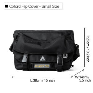 CrossBody Laptop Bag Large Male Waterproof Cycling Shoulder Bag Personalized Functional Nylon leather Teenagers