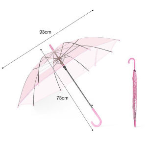 ร่มใส่มินิมอล ร่มใส พร็อพสำหรับถ่ายภาพ ทันสมัยและเรียบง่าย ร่มแฟชั่น ด้ามยาว คุณภาพดีราคาถูก เเบบใส
