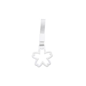 SKINJOY 1PC Flower-shaped Car Static Belt Handle Charm Hanging decoration Decorative Car Handrail Belt Car Hand Pull Ring Rear Bumper Warning Ring Handle Strap