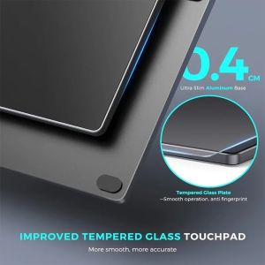 Jomaa Wired Trackpad Multi-Touch Touchpad with High Precision USB Touchpad for Windows 7/10/11 Laptop Notebook PC Computer Black