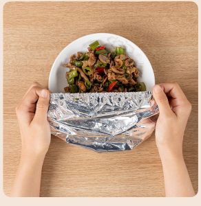 Premium Aluminium Foil Food Insulation Cover for Hot Meals Portable Keep Warm Tray - 20cm Diameter