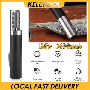 Portable electric fish scale remover cordless electric fish scale scraper waterproof fish scale remover for kitchen fish scale scraping