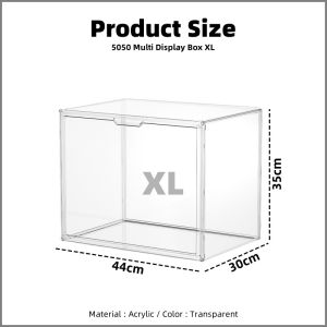 【PLAYFUL】Full Transparent Handbag Storage Box Helmet Display Rack Books Storage Box Magnetic Storage Box