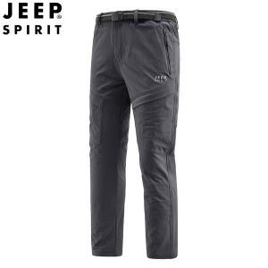 Jeep Spirit Quần Nam quá khổ Quần túi hộp rộng mồ hôi dày ngoài trời không thấm nước Quần túi hộp