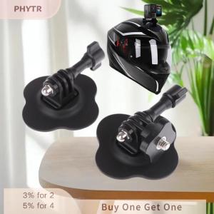 【จัดส่งภายใน 2-3 วัน】 3 4ชิ้นอุปกรณ์กล้องกีฬาทั่วไปติดหมวกกันน็อคยืดหยุ่นสำหรับ GoPro 13 12 11 10 9 Insta360 X4 X5 Ace Pro ฐานกาวแบนโค้ง