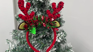 Trang trí Giáng sinh hairhoop năm mới bên tuần lộc giáng sinh Headband lễ hội phụ kiện sum họp gia đình mũ nón