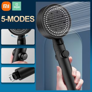 5 Modes Adjustable Shower Head Water Saving High Pressure Showerhead Handheld Spray Nozzle Bathroom Accessories