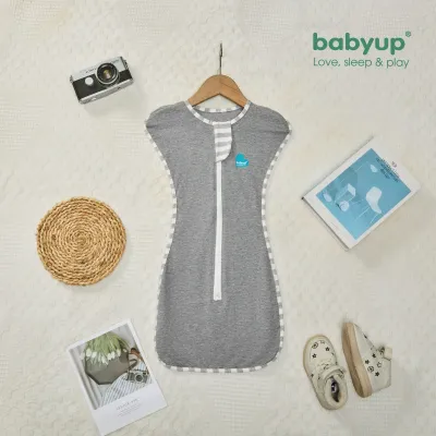 Nhộng chũn cho bé cao cấp Babyup. Giúp bé ngủ ngon sâu giấc chống giật mình - Nhộng ngủ Vải cotton co giãn 4 chiều mềm mại thoáng mát - Có khóa kéo 2 chiều