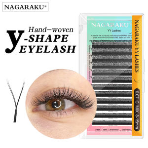 NAGARAKU 0.07mm YY shape eyelash extension hand woven soft light natural false eyelash