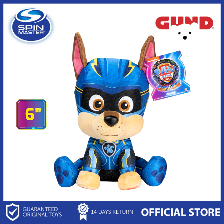 Gund 6 Paw Patrol The Mighty Movie Stuffed Toy Animal Chase Plush Toy Gift for Kids ages 1 and above I PPTMM Lazada PH