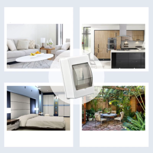 2-3-position Distribution Protections Box Not Waterproof Clear Cover Distribution Junction Box for Indoor Use