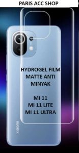 XIAOMI 13T MI 11 MI 11 LITE MI 11 ULTRA ANTI GORES HYDROGEL MATTE BELAKANG ANTI JAMUR SKIN GARSKIN BACK JELLY PELINDUNG