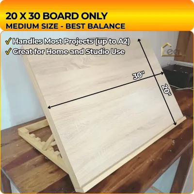 CEA Light Wood Drawing Board 18x24 20x30 24x36 Portable Drafting Table for Architecture Engineering Students Artists