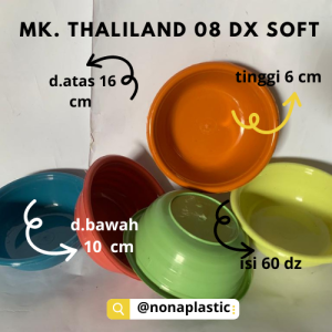 Mangkok Thailand 08 dx soft paket 1 s/d 900 pcs serbaguna berkualitas diameter 16 cm