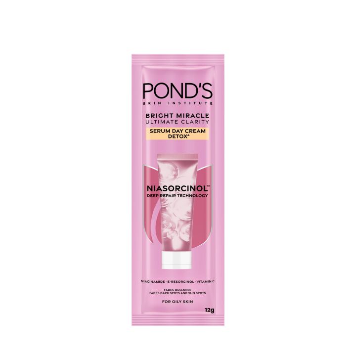 POND's Bright Serum Day Cream Detox Skin Moisturizer and Face Cream for Oily Face 12g Lazada PH