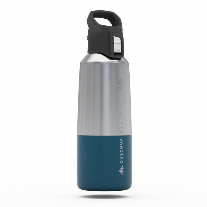 Quechua 800ml Stainless Steel Insulated Flask Blue x1 Hiking Trekking