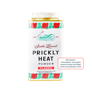 Snake Brand Pricky Heat Bedak Untuk Biang Keringat Mencegah Bau Badan dan Gatal