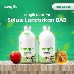 Langfit Detopro Detox Usus Secara Alami Solusi Lancarkan Pencernaan dan Atasi Sembelit - 2 box