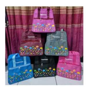 Tas Pop Tupperware / Tas Bekal Kerja/Tas Bekal Makan / Tas Bekal Sekolah /