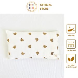 Gối nằm cho bé Petit Bebe muslin nhiều họa tiết mềm mại thoáng khí nâng niu giấc ngủ bé