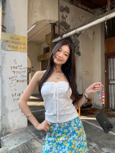 ❣Fortunee ❣ พร้อมส่ง เกาะอกสายแซ่บ และ กางเกง ใส่สบาย สายฝอ ใส่เที่ยวสวยๆ มีให้เลือก 2สี ลายดอกไม้