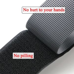 No Glue 5meter 20-100mm High Quality Strong Non-Adhesive Hook Loop Fastener Tape Strip Nylon Sticker Adhesive for Sewing DIY