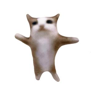 หมอนแมวนุ่มสบายไส้อวบอิ่มนุ่มของเล่นสำหรับแมวผู้ที่ชื่นชอบทุกวัย