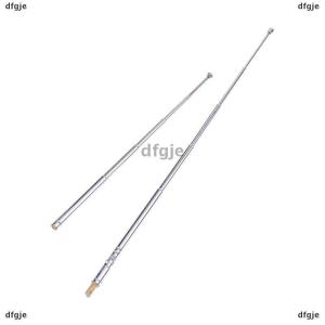 [COD] dfgje 17 25cm 5 Section Metal Full-Channel Am Fm Radio Antenna Telescopic Antenna Rotating Antenna Aerial M2.5