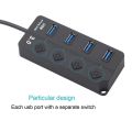 Usb 3.0 Hub Super High Speed Multi Usb Hub 4 Port / 7 Port Expander For PC Computer Accessories Laptop. 