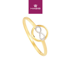 HABIB 375/9K Yellow and White Gold Ring MNM250(R)