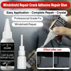 Auto Glass Repair Adhesive Nano Filling Liquid Windshield Fix Chip Repair Adhesive Star Crack Remover Automotive Glass Care UV Resistant DIY Solution Professional Grade Fix Crack Filling Glass Adhesive