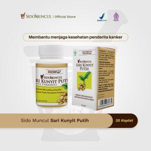 Sido Muncul Natural Sari Kunyit Putih 30’k - Membantu Memelihara Kondisi Kesehatan pada Penderita Kanker