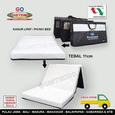 DISTRINDO Travel Bed / Kasur Lipat / Picnic Bed / Kasur Lipat 3