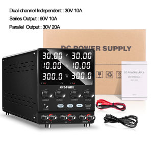 Nice Power  Digital Dual-Channel DC Power Supply Lab Bench Power Source Voltage Regulator Series Parallel Functions DIY