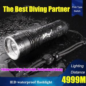 Portable Led Flashlight Waterproof Outdoor Long Range Diving Light Lighting Portable Home Flashlight