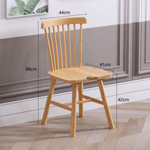 เก้าอี้ เก้าอี้ไม้ เก้าอี้กินข้าว 4 ตัว wood chair เก้าอี้รับประทานอาหาร ไม้เนื้อแข็ง ติดตั้งง่าย ไม่สั่น แบริ่ง 300KG