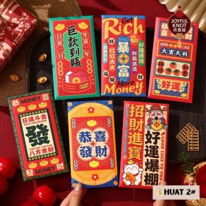 [SG READY STOCK] 2026 3D CNY Red Packet | Horse Year Angbao | Chinese New Year Angpao/Angpow/Hongbao | 6pcs  马年立体红包