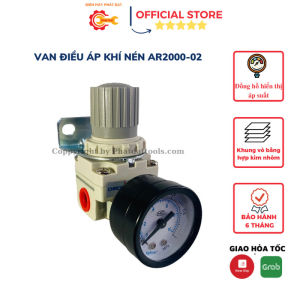 Van Điều Áp Khí Nén AR2000-02-Chất Liệu Hợp Kim Nhôm