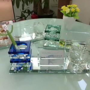 1Pcs Tooth Crystal Business Card Holder Dental Desktop Decoration Dental Clinic Decorations Opening Gifts Dental Gifts