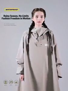 Raincoat Rain Coat Motorcycle Raincoat Thickened And Lengthened Waterproof Breathable Poncho Raincoat For Men Women Multi-Use