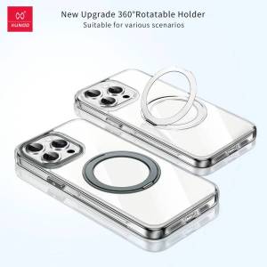 iPhone 13 13Pro 13ProMax 14 14Pro 14ProMax 15 15Pro 15ProMax Xundd Zero Sense Case Cover with 360 Degree Magnetic Ring Stand