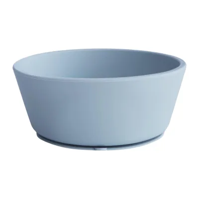 Mushie Silicone Suction Bowl Powder Blue