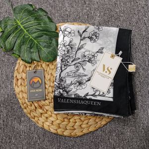 Valenshaqueen Hijab DIORA Pashmina Motif Arabian Bahan Ceruti Babydol Premium Terbaru 2025