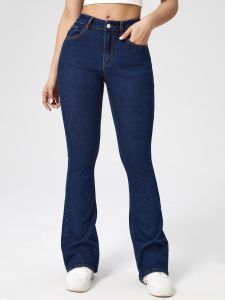 Highwaist Kulot Jeans Wanita Loose Highwaist loose Kulot jeans model korea - Celana jeans Wanita Boyfriend model terbaru 2023