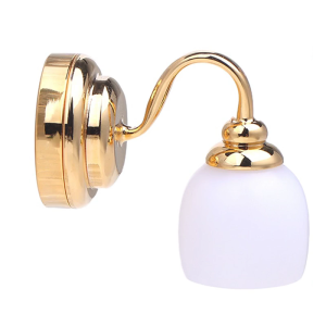 1/12 Dollhouses Wall Lamp LED Miniature Wall Sconce for Dollhouses Home Decoration Bedroom Displaying Accessories