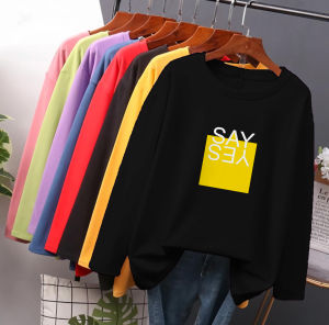 Bee Fashion - Tshirt wanita cantik Say Yes T-shirt Distro Wanita Baju Atasan Kaos Cewek Tumblr Tee Cewek / Kaos Wanita Murah  kaos tumbrl  Baju Wanita Murah  Kaos Lengan Pendek Kaos lengan panjang  Kaos Oblong