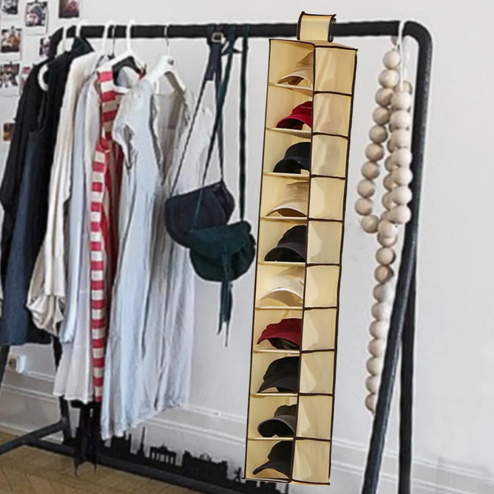 MagiDeal Hanging Shoe Rack Hanging Closet Space Saving Hanging